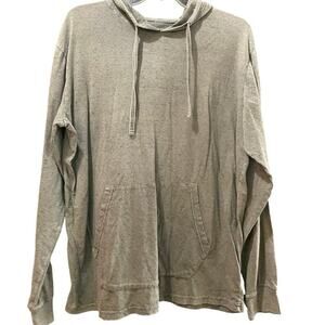 Roebuck & Co. Gray Long Sleeves Kangaroo Pocket Hoodie Size Large
